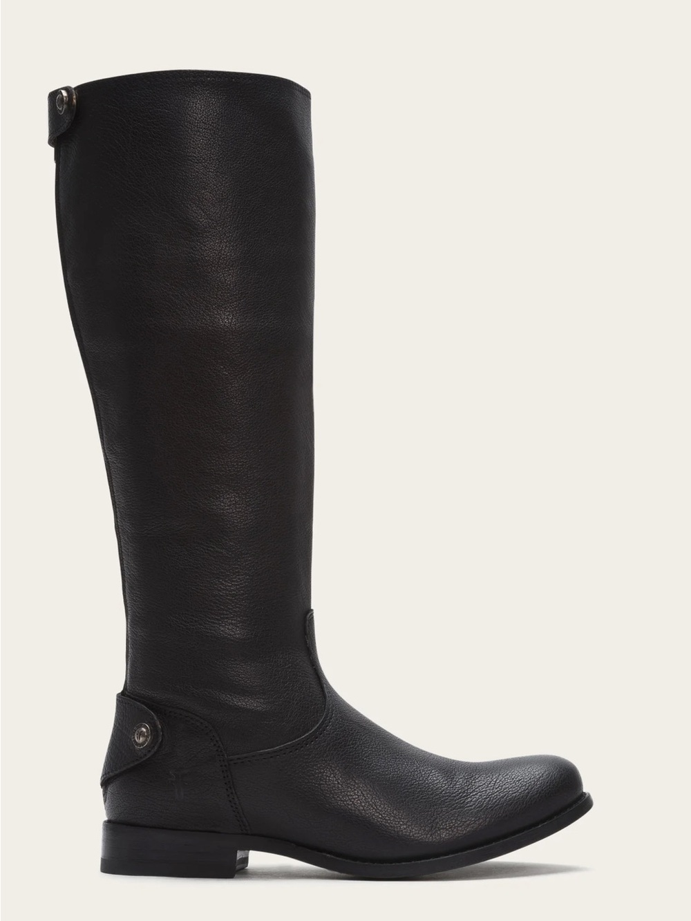 Frye Melissa Button Back Zip Black